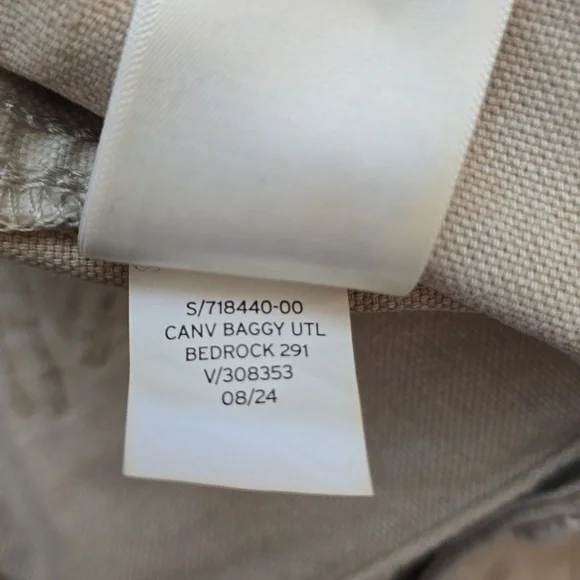 NWT, GAP, Baggy Utility Canvas Pants, Bedrock, Men's 30x32
